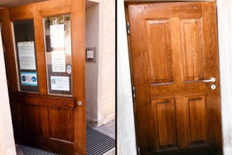 LAVORI FINITO: ultima mano a più passate con finitura in cera lucida protettiva da raggi UV e pioggia